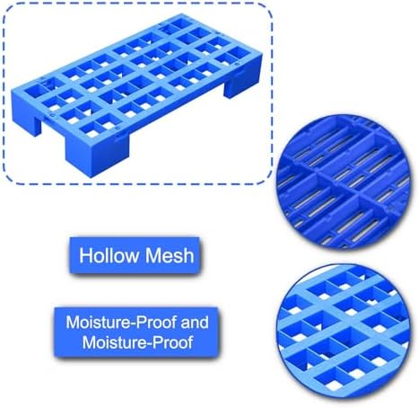 Breathable Plastic Ventilation Pallet - 90cm Raised Floor Riser, Splicable Article Rack, Water Permeable Storage Solution for Kitchen & Balcony, Durable & Functional