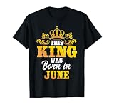 This King Was Born In June Birthday Party Celebration T-Shirt