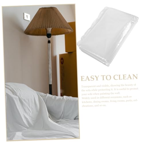 Housse de canapé pliable en PE transparente universelle - 4