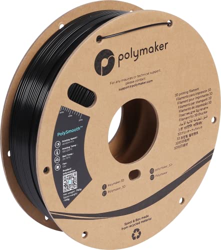 Polymaker PJ01001 PolySmooth Filament PVB polierbar 1.75mm 750g Black 1 pc(s)