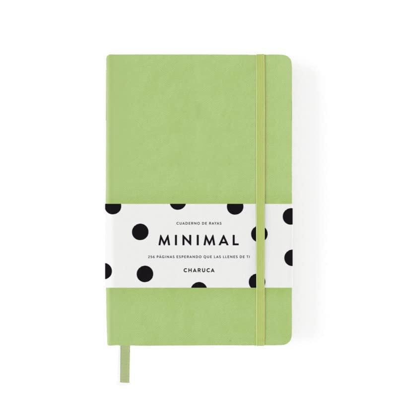 Charuca Cuaderno Minimal Matcha. Rayas