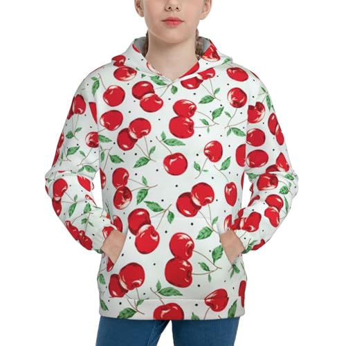 Hawaiian Tropical Fruit Boy, Girls Sports Shirt Youth Pullover Fashion Hooded Sweatshirt3