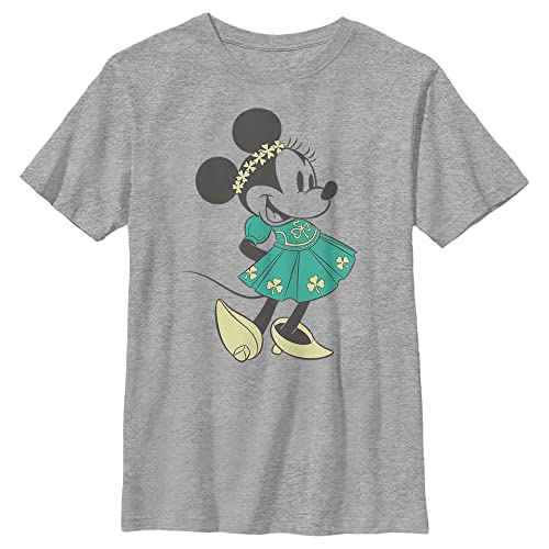 T-shirt garçon Disney gris chiné col rond taille M vêtement enfant