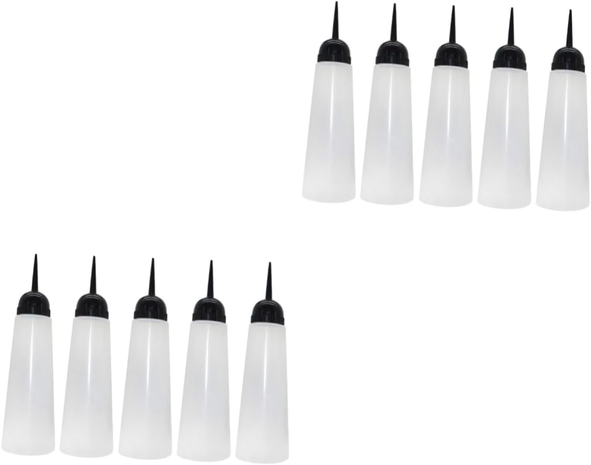 10pcs Refillable Hair Dye Bottles Spray Shampoo Dispenser Grey Hair Dye Container Salon Use