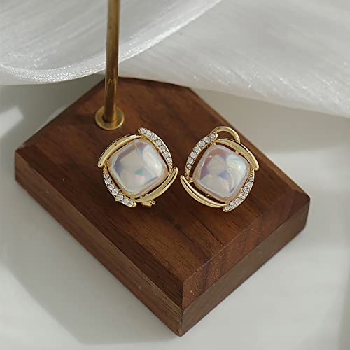 Boucles d'oreilles argent 925 anti-allergie strass perles légères - 6