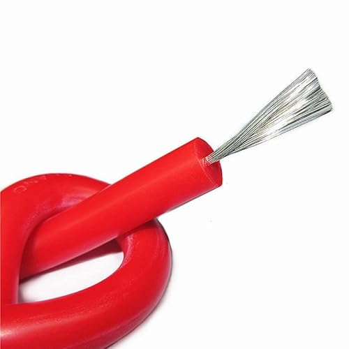 9/18/17 AWG 5KV 10KV 15KV 20KV Einadriges Hochspannungskabel aus Silikon 11/20 AWG 13/16 AWG Autozündkabel (Color : 15KV 1 meter price, Size : 18 AWG)