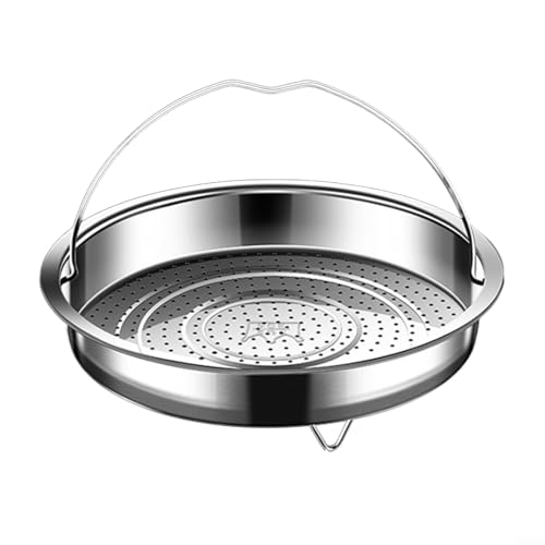 Cesta de vapor de acero inoxidable fiable con mango práctico para las necesidades diarias de cocina (L)