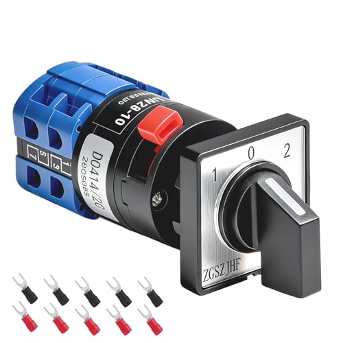 Interrupteur rotatif miniature 10A 16mm inverseur de source triphasé 690V