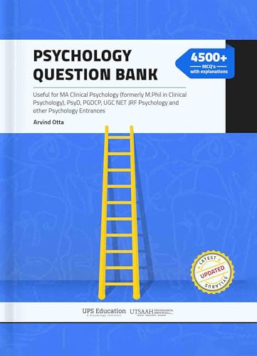 Image of Psychology Question Bank | MA Clinical Psychology (RCI), PsyD, PGDCP, UGC NET JRF Psychology, and other Psychology entrance examinations.