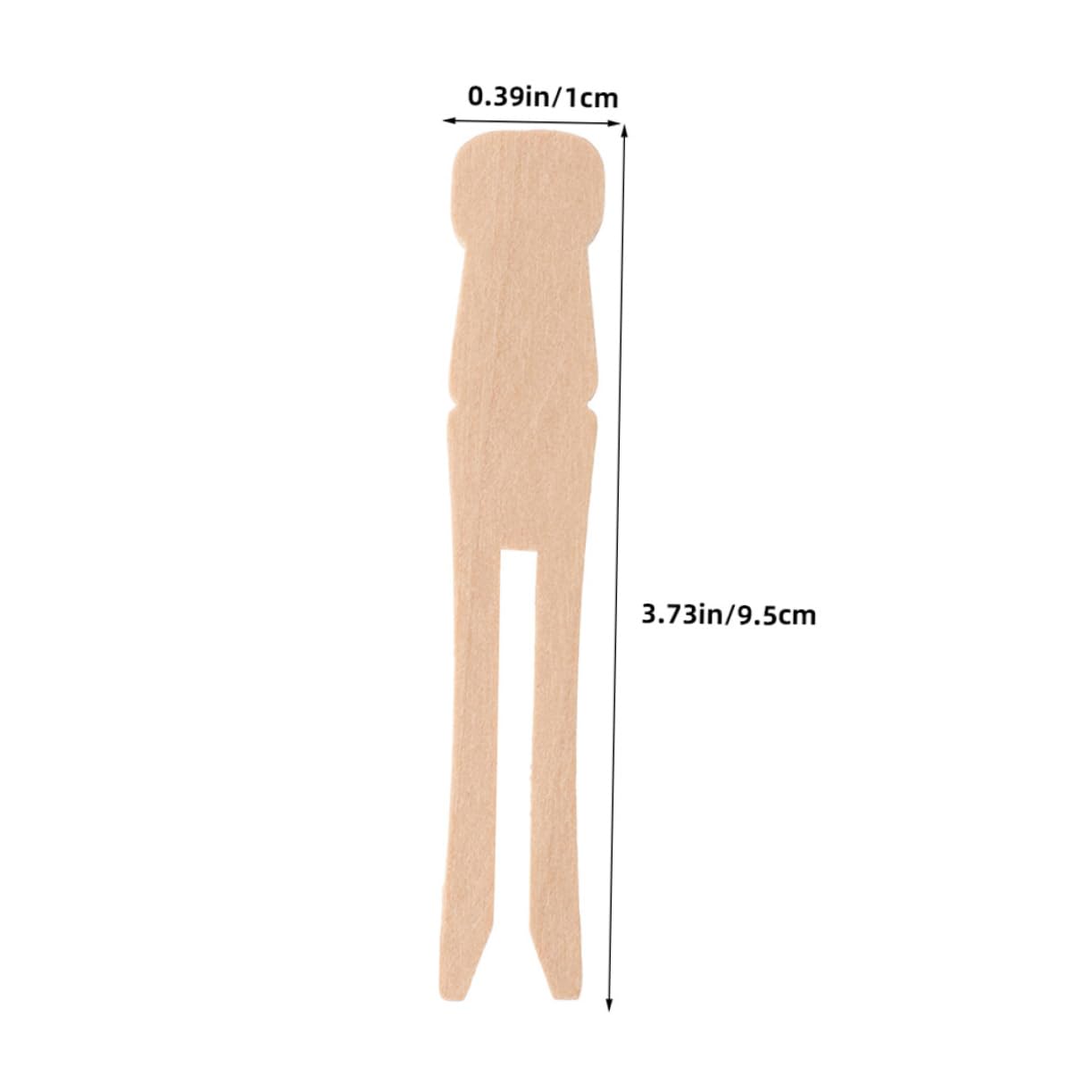 Mollette in Legno Vintage Rotonde 95mm 100 Pezzi Presa Forte