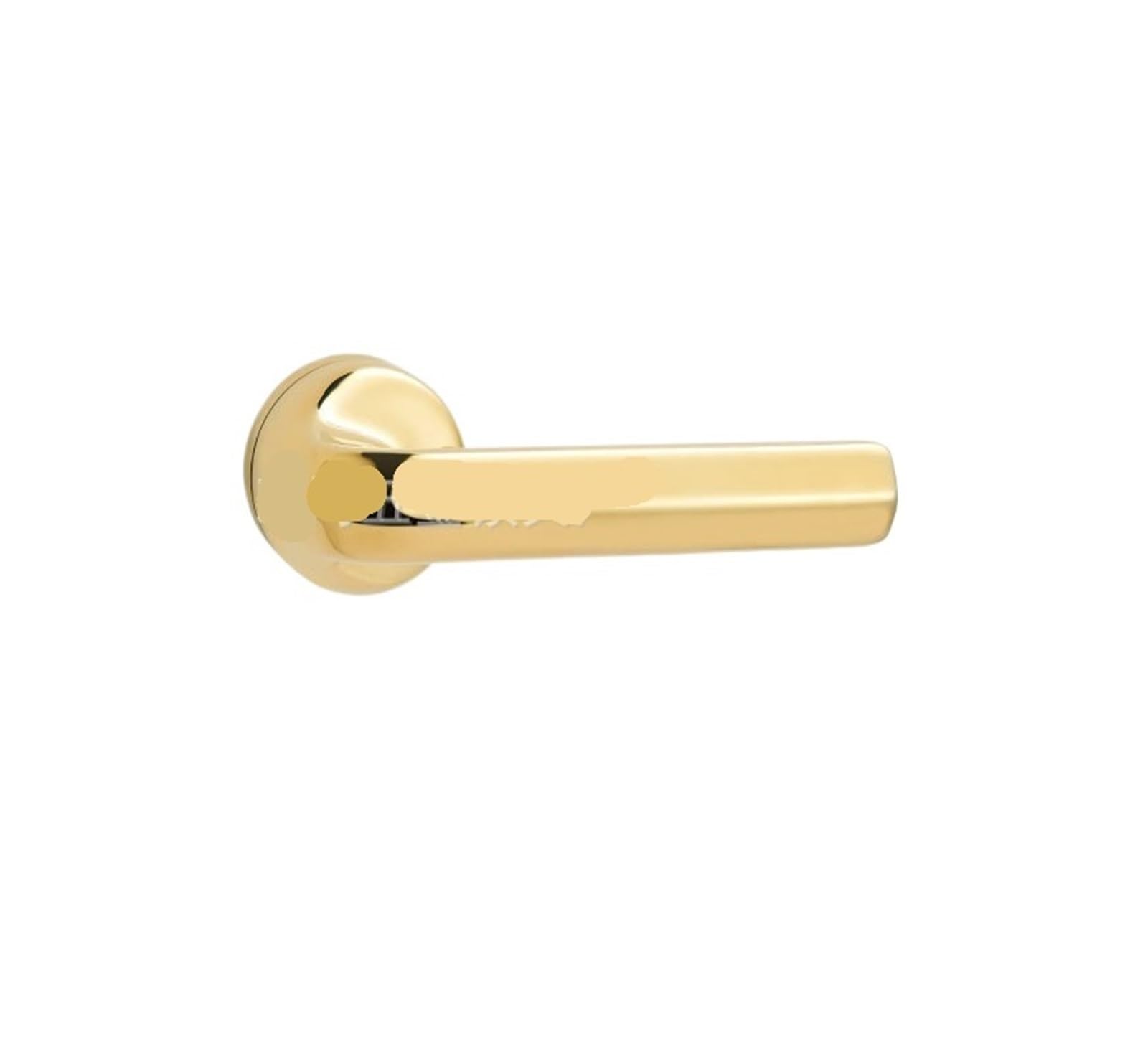 Household zinc Alloy Magnetic Anti-Theft Mechanical Door Lock Indoor Silent Split Bedroom Wooden Handle Black(PVD Gold 7255 Magnetic)