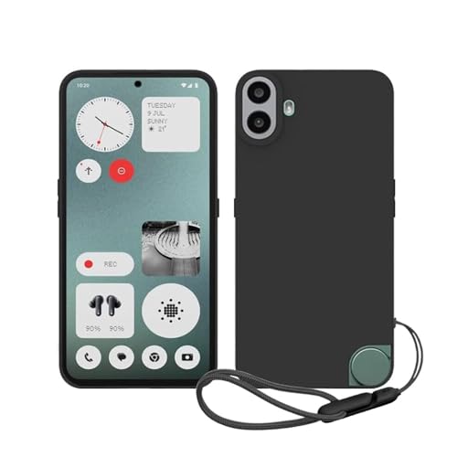 【BARDATS】For Nothing CMF Phone 1 ケース クリア ソフト シリコン 超軽量 衝撃防止 落下防止 超薄型 防指紋 TPU 保護 ケース 保護カバー 手触り良い 透明感が長持ち(ブラック)