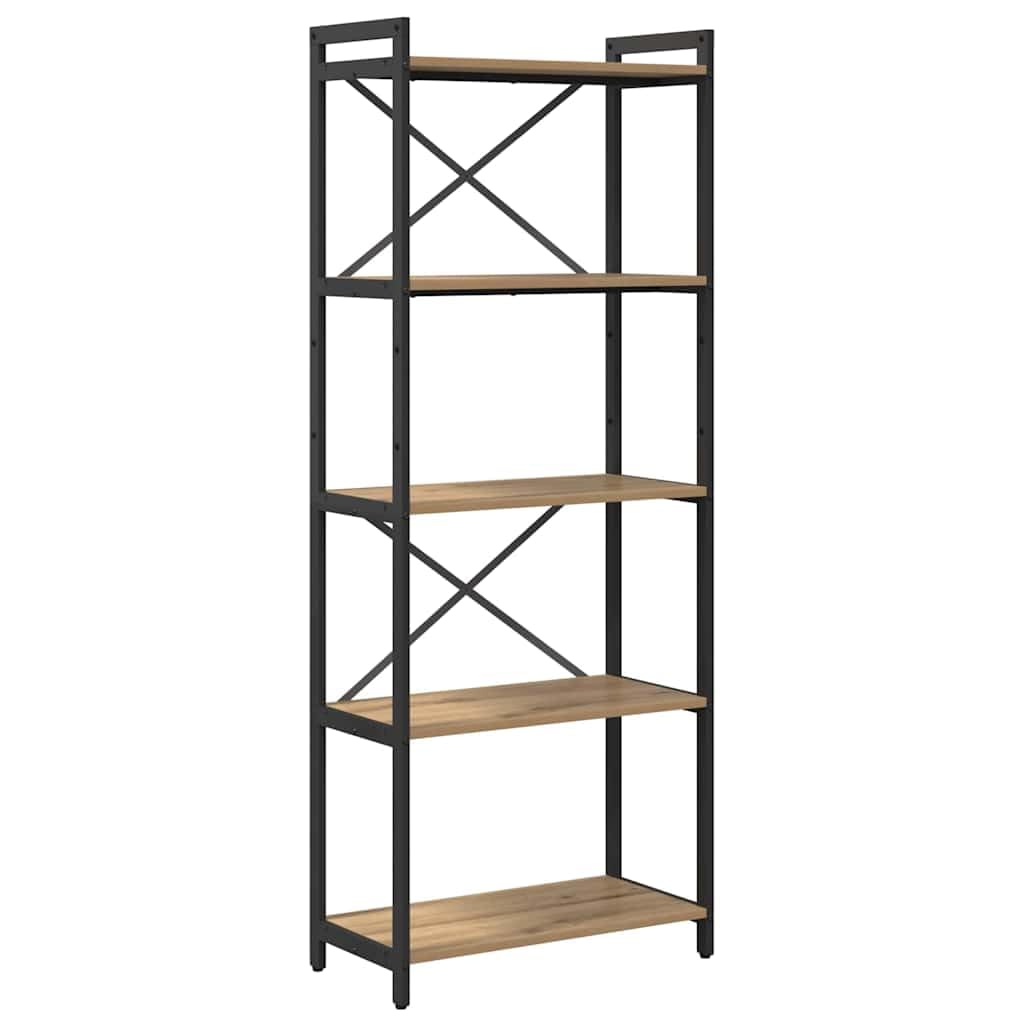 Generisch Bücherregal Artisan-Eiche 60 x 30 x 155 cm Holzwerkstoff,Möbel,Regalsysteme,Bücherregale Bücherschränke-868388