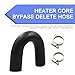 Neferta 1 PC Car Heater Core Cross Cooling Water Bypass Hose, U-shaped Jumper Adapter Connector Rubber Hose with clips, OEM #551699, for Chevrolet GM Pontiac LSX LS1 LS2 LS3 LS6 LS7 LQ4 LQ9 (Black)