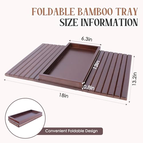 Mesa de sofá para snacks y mando a distancia bandeja reposabrazos marrón 6