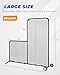 Sturdum Baseball L Screen with Wheels for Batting Cage, 7x7ft Pitcher Protector Net for Pitchers Protection, Includes Pitchers Glove,Training Ball, Portable Carry Bag