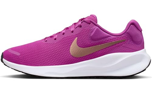 Nike Revolution 7 Straßenlaufschuh für Damen, Hot Fuchsia/Mtlc Red Bronze-White-Black, FB2208-501, 39 EU (W 8 US)