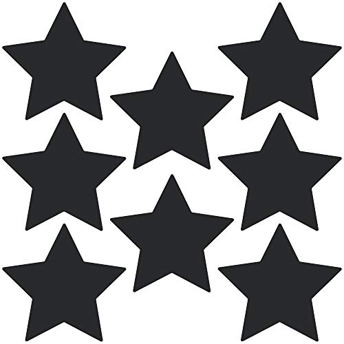 LiteMark Estrellas extraíbles negras de 5.5 pulgadas, paquete de 10