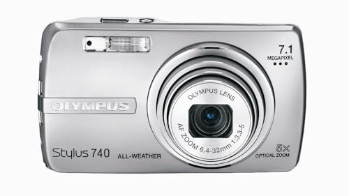 Olympus Stylus 740 7.1MP Digital Camera with Digital Image Stabilized 5x Optical Zoom (Silver) (Renewed)