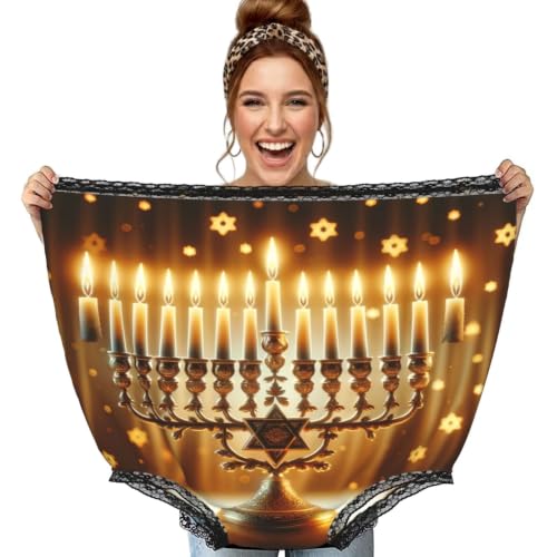 Culotte grand-mère Augenstern Hanukkah-Lit-Candles noir