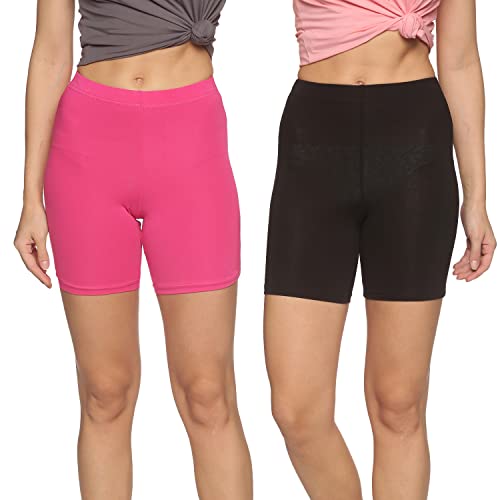 Image of OUTFLITS Ladies Cycling Shorts| Under Dress | Yoga Shorts | Workout Shorts | Running Shorts | Exercise Shorts | Gym Shorts for Womens