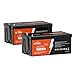 Litime 2Packs 12V 460Ah LiFePO4 Lithium Battery, Max. 15000 Deep Cycle Battery, Group 8D, 5888Wh High Energy, 250A BMS for Home Storage, Solar Power System, RV, Marine