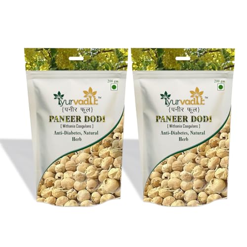 Image of Paneer Doda Phool for Diabetes| Panir Dodi ka Phool (Paneer Flower)| Natural Paneer ke Phool, 200g x pack of 2