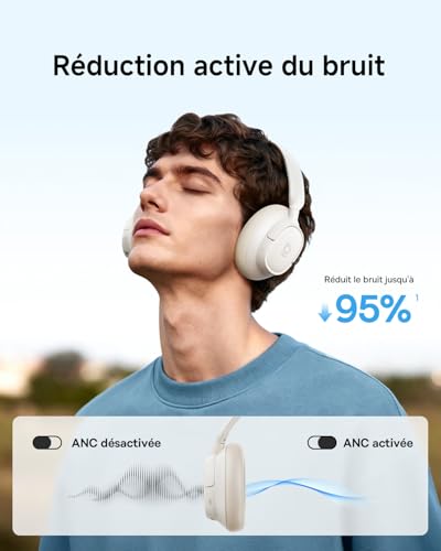 Casque écouteur bluetooth sans fil 40h autonomie mode ANC Baseus - 2