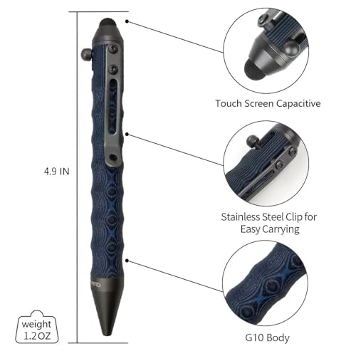 Cool Hand 5372 4.5'' Bolt Action Pens, Edc Ballpoint Ink Refillable thumb #4