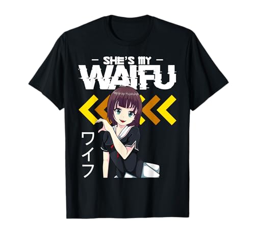 She's My Waifu He's My Senpai Anime Manga Couples Romance T-Shirt