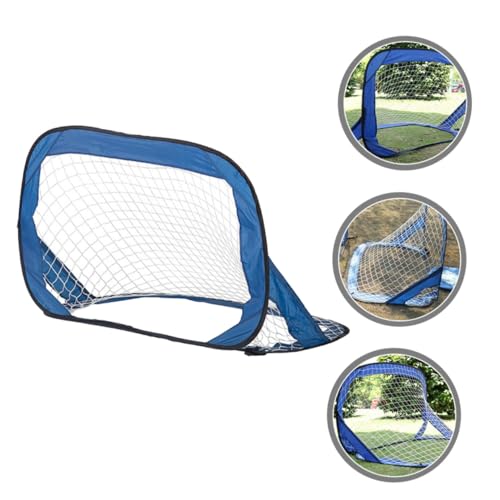 BESTonZON 折りたたみ式軽量 用サッカーゴール 屋外練習向けポータブルバックトレーニングゴール 親子で楽しむメッシュネット付き便携サッカ