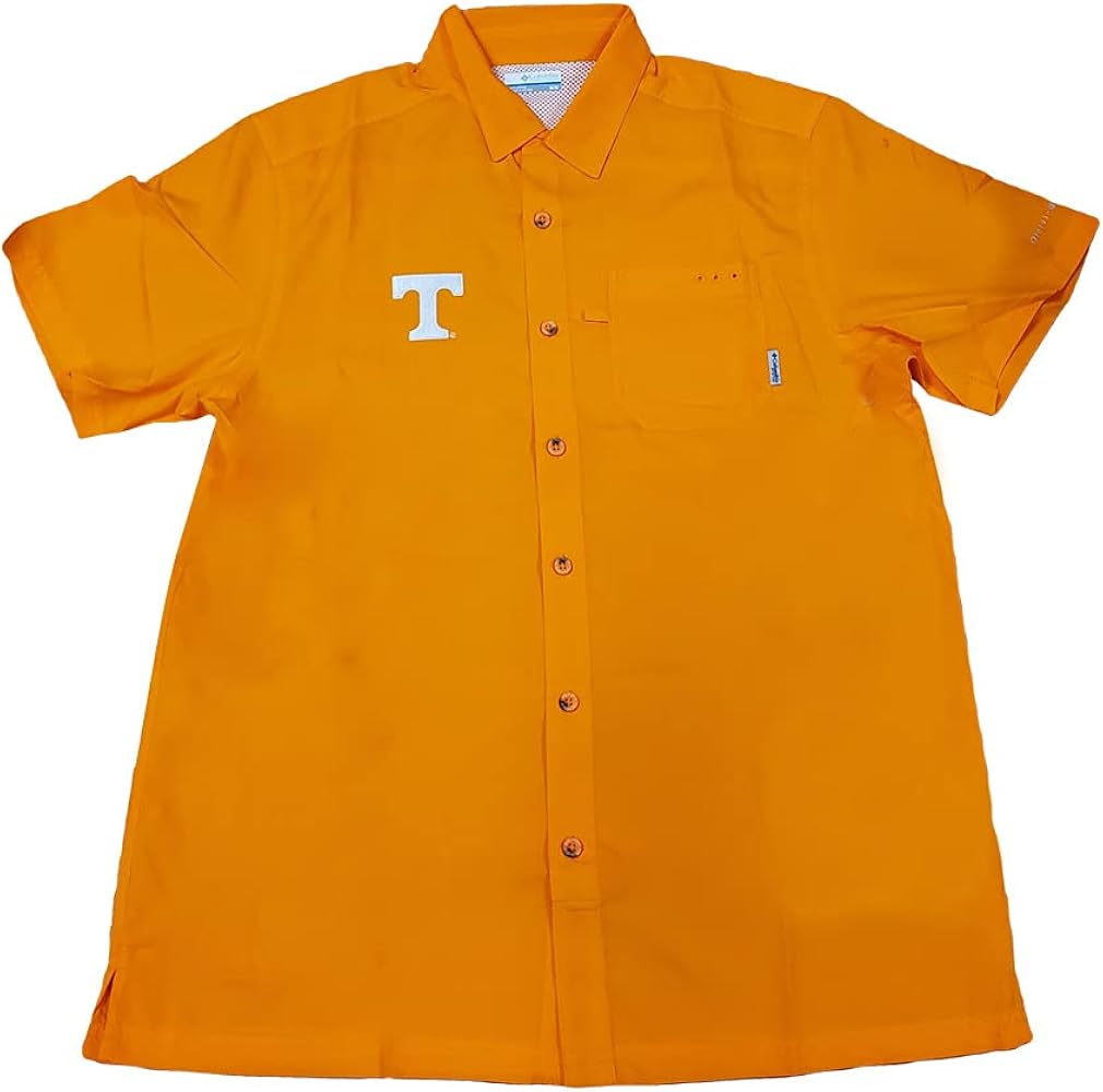 Columbia UT Slack Tide Camp Shirt Men's (L) Orange : Clothing, Shoes \u0026  Jewelry - Amazon.com