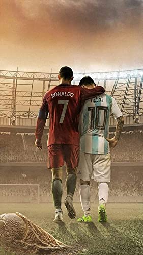 Generic - Poster mural A4 de Lionel Messi et Ronaldo 2020 Football Sport pour Chambre, Bureau à domicile
