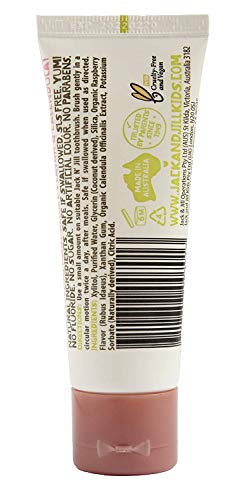 Image of Jack N Jill Natural Toothpaste, Blueberry & Raspberry, 1.76 oz (Pack of 2)