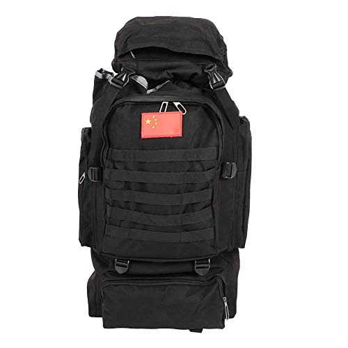 Famus Outdoor Travel Oxford Cloth Comfortabe Mochila Bolso de Hombro Gran Capacidad Negro