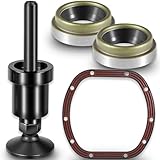 Dana 30 Differential Cover Gasket D030, Inner Tube Seal Kit & Inner Axle Side Seal Installation Tool Kit For Jeep CJ XJ TJ YJ JK Dana 30 Non-Disconnect Front Axle, 3 Tools - Differential Rebiuld Kit