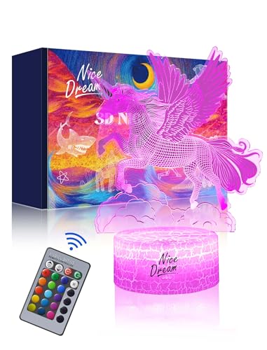 Nice Dream Einhorn Nachtlicht für Kinder, Einhorn Geschenke für Mädchen,...