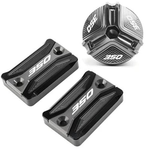 Tapa de líquido de frenos y tapón de aceite titanio para NSS350 Forza: acabado premium