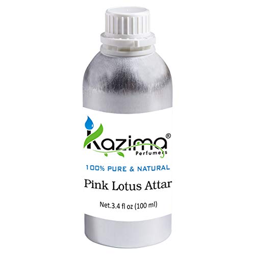 Kazima Pink Lotus Attar Perfume Pure Natural Undiluted 100ml