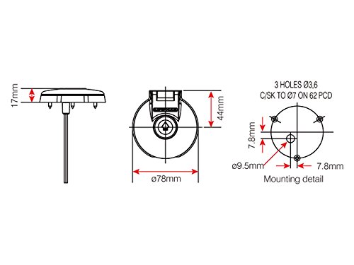 LEWMAR Interruttore Semplice per Winch 80 mm