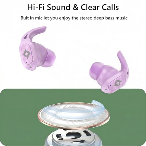 Image of Wireless Earbuds Bluetooth Earbuds Wireless Charging Case Waterproof Headphones Built in Microphone Stereo Bass 64H Playback LED Power Display for iPhone Android Phones Computer Sports Gaming Workout