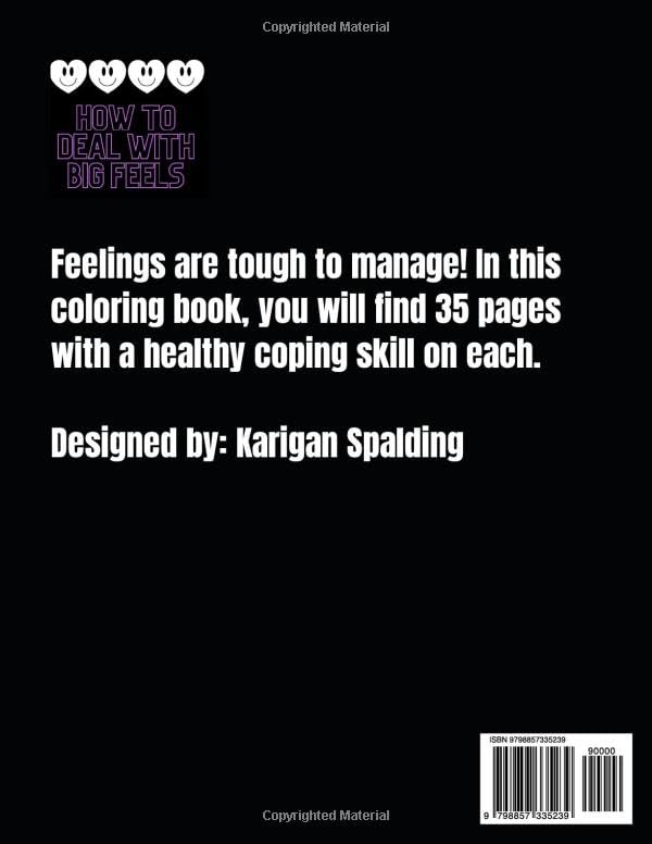 Vista 2 de How to Deal with Big Feels-Coping Skill Coloring Book