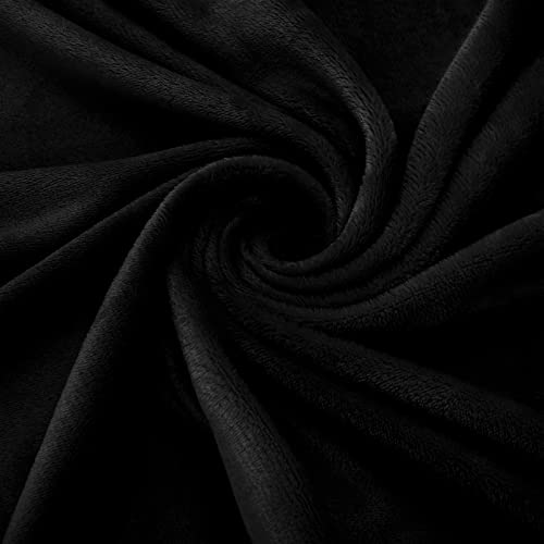 Pro Goleem Fleece Baby Blanket With 2 Inch Satin Trim Soft Anti-Static Plush Blanket For Boys And Girls Christmas Baby Gifts For Babies Black 30X40 Inch #TOP3