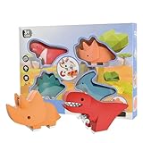 Matériaux Épais et Extrêmement Durables: Fabriqué en plastique ABS premium et aimants intégrés, ce puzzle magnétique assure une sécurité totale pour les jeunes enfants. Les aimants sont encapsulés dans la structure, évitant tout risque d'exposition, et la coque des dinosaures a une épaisseur d'environ 3,4 mm, résistante aux chocs. Facile à nettoyer, ce jouet est conçu pour durer des années, ce qui en fait un choix idéal pour les tout-petits garçons et filles âgés de 1 à 8 ans.