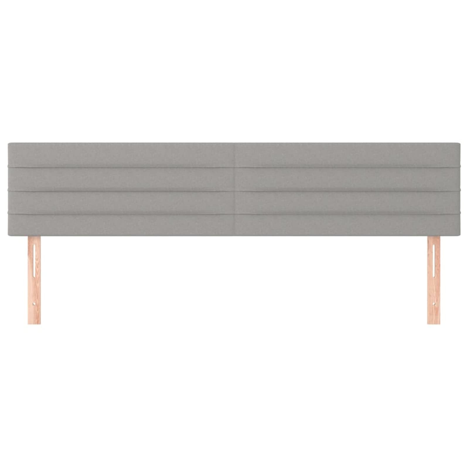 Cabeceros 2 Unidades, Cabezal De Cama, Cabecera para Cama, Cama Cabeza, Cabezales Dormitorios Modernos, de Tela Gris Claro 100x5x78/88 cm