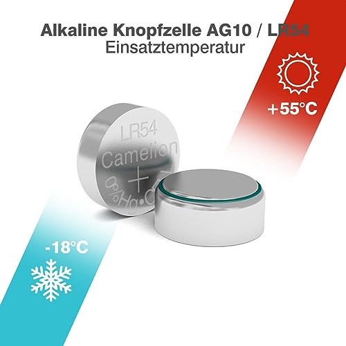 Camelion AG10 /LR1130/389/390/LR54 Blister de 10 Piles 0% de Mercure – vue 5