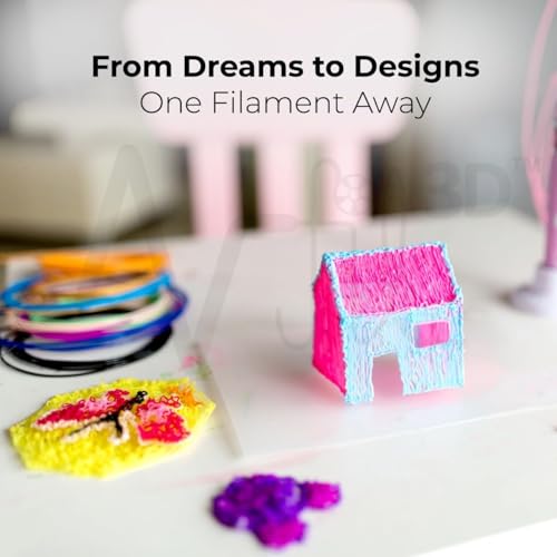 Image of NFIL3D 11pcs Multicolor pla - Lite Filament of 3D Pen 5Meter Each | 3D Pen Filament | 3D Pen Refill | 3D Pen for Kids | Compatible with All 3D Pens | 1.75mm | (Set of 10Pcs) + 1Free (Pack of 11)