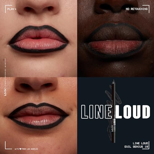 Nyx Professional Makeup 800897221782 Line Loud Lip Liner, Longwear And Pigmented Lip Pencil With Jojoba Oil & Vitamin E - Evil Genius thumb #1