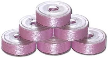 72 Prewound Bobbins - Pink Plum Light P565 "L" Size Plastic Sided