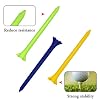 Jubaopen-200PCS-Tees-de-Golf-Cojin-de-Golf-Accesorios-de-Golf-tee-Golf-Tees-Plastico-Tees-de-Golf-Duraderos-tee-de-Golf-de-Plastico-Friccion-Cero-Tees-de-Golf-Profesionales-Irrompible70mm-7Colores